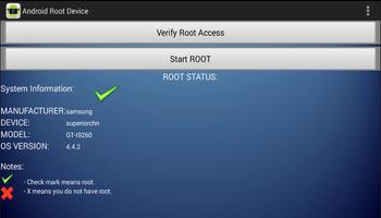برنامه‌نما Root Check Device عکس از صفحه