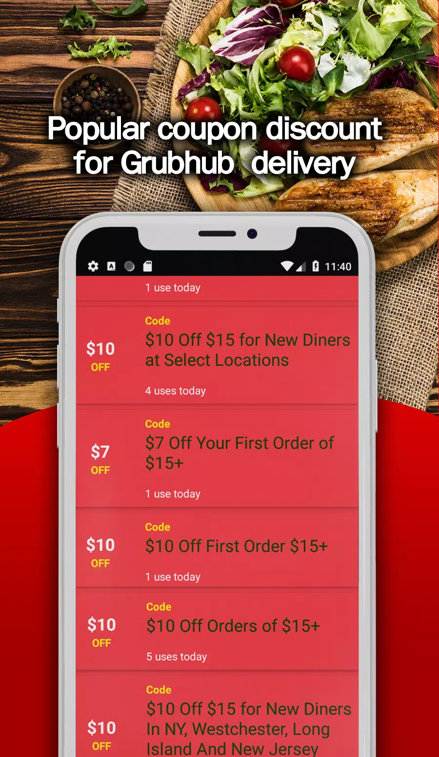 Grubhub coupon new customer