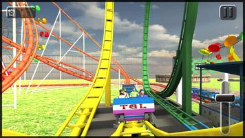 Roller Coaster 3D Game Sim - Crazy Roller Coaster capture d'écran 2
