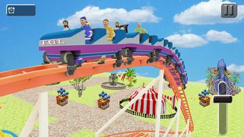 Roller Coaster 3D Game Sim - Crazy Roller Coaster capture d'écran 3
