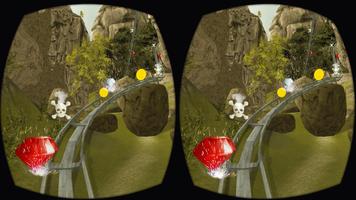 roller coaster symulacji VR plakat