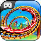 Roller Coaster VR Attraction Slide Adventure 3D ไอคอน