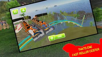 Rollercoaster Fun Ride Theme Park Simulator Plakat
