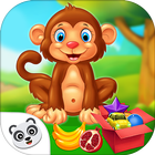 Monkey School Learning Fun: Trivia For Kids icône