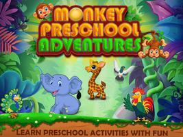 Monkey School Learning Fun: Trivia For Kids Affiche