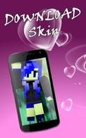 Girls skins for minecraft পোস্টার