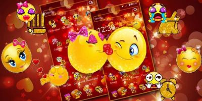 Romantic Glitter Emojis 截图 3