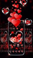 Romantic Red Love Heart Theme-poster