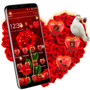 Romantisches Rosen-Liebesthema APK