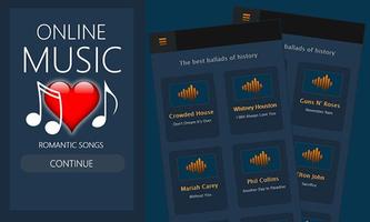 برنامه‌نما Romantic love songs عکس از صفحه
