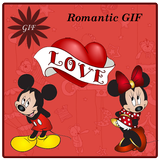 Romantic Gif Stickers icône