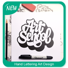 Hand Lettering Art Design 아이콘