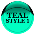 Teal Icon Pack Style 1 icône