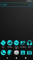 Cyan Noise Icon Pack Affiche