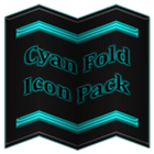 Cyan Fold Icon Pack ✨Free✨ أيقونة