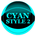 Cyan Icon Pack Style 2 أيقونة