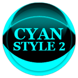 Cyan Icon Pack Style 2 icône