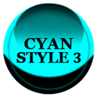 Cyan Icon Pack Style 3 ไอคอน