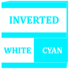 Inverted White Cyan Icon Pack icono