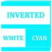 Inverted White Cyan Icon Pack