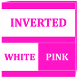 Inverted White Pink Icon Pack أيقونة