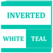 Inverted White Teal Icon Pack