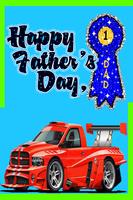 Father Day Card with Love Affiche