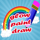 آیکون‌ glow paint draw