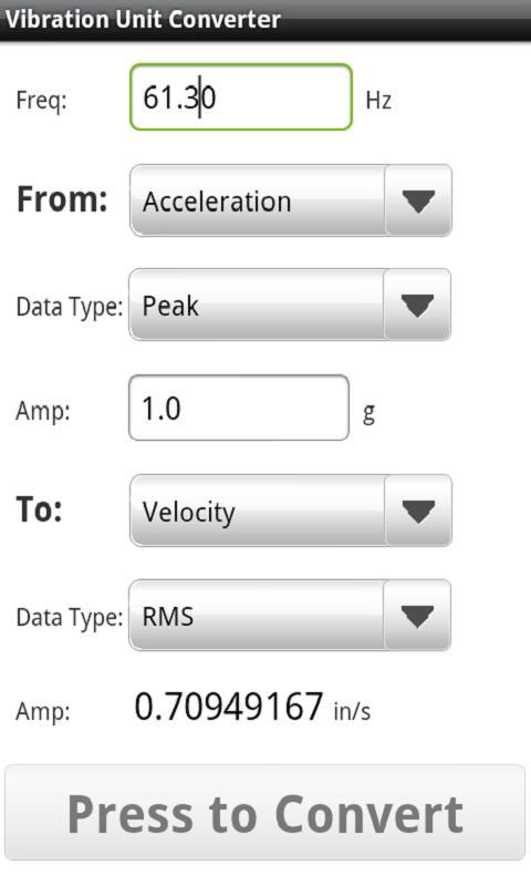 Vibration Unit Converter For Android Apk Vibration Unit Converter For Android