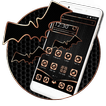 Rose Gold Black Bat Theme