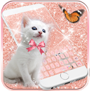 Chat mignon Clavier minou Rose gold Kitty APK