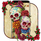 Rose Flower Smoke Skull Theme icon