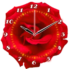 Rose Flower Clock APK Herunterladen