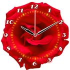 Rose Flower Clock-icoon