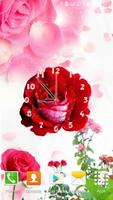 Rose Flower Clock capture d'écran 3
