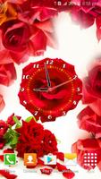 Rose Flower Clock capture d'écran 1