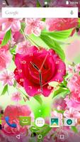 Rose Flower Clock syot layar 2