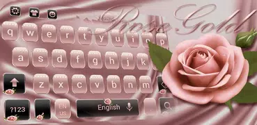 Роза золотая тема клавиатуры