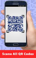 QR scanner and Barcode reader poster