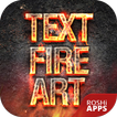 Fire Text Name Art
