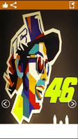 Valentino Rossi ArtHd Wallpapers Affiche