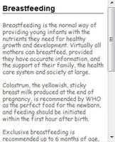 Breastfeeding capture d'écran 1
