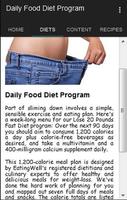 Daily Diet Food Program capture d'écran 1