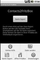 contacts2fritzbox captura de pantalla 1