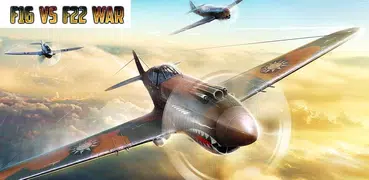 F16 VS F22 Jet Fighter War: Aircraft Shooting Game