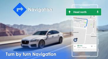 Voice-GPS-Navigator und Fahrkartenwarnungen Plakat