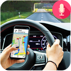 Conduite de la navigation vocale et GPS Tracker icône