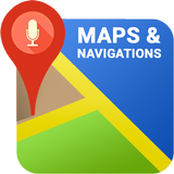 Voz GPS Direção Driving App ícone