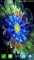 HD Neon Flowers Wallpaper Cartaz