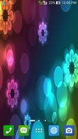 HD Neon Flowers Wallpaper скриншот 1